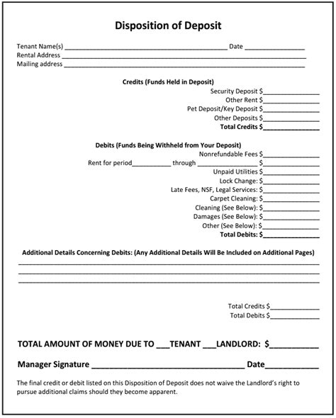 How to write a memorandum requesting rental allowance : Non Refundable Deposit Agreement Template | PDF Template