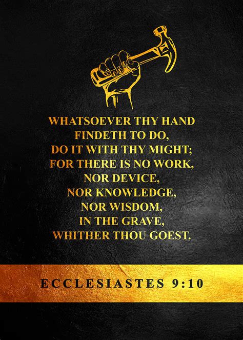 Ecclesiastes 9 10 Bible Verse Wall Art Digital Art By Bible Verse