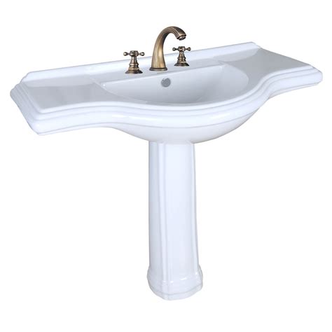 The appearance of sink is smooth so that it can be easy to. Vintage Pedestal Sink: X Large Bathroom Console 8 ...