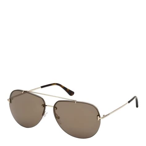 Mens Dark Havana Tom Ford Sunglasses 63mm Brandalley