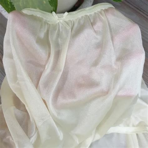 vintage sheer nylon panties pink granny bikini wide leg brief size 11 hip 48 52 18 99 picclick