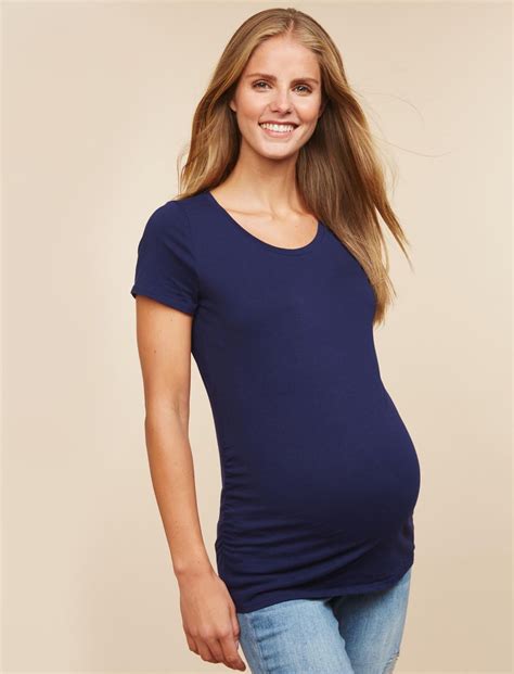 BumpStart Maternity Tee (2 Pack)- Navy/Grey in 2020 | Maternity tees, Maternity tops, Maternity ...