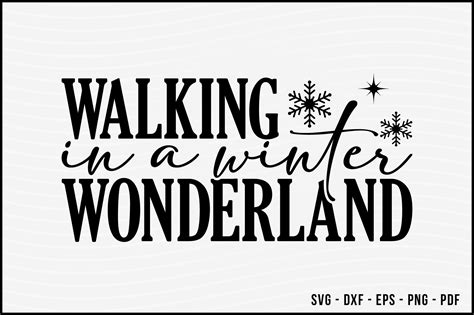 Walking In A Winter Wonderland Svg Graphic By Beecraftr · Creative Fabrica