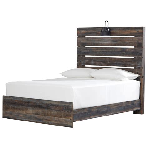 Signature Design By Ashley Drystan Rustic Full Panel Bed With