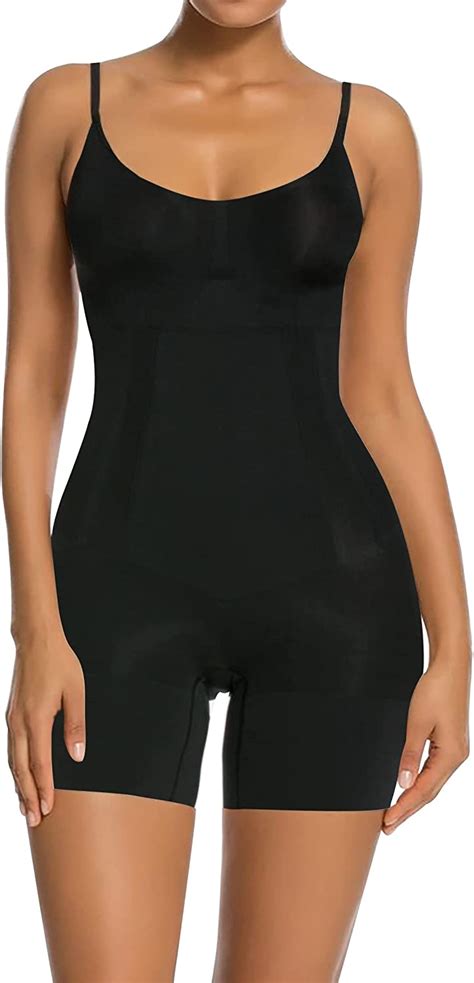Buy Shaperx Bodysuit For Women Tummy Control Shapewear Mid Thigh