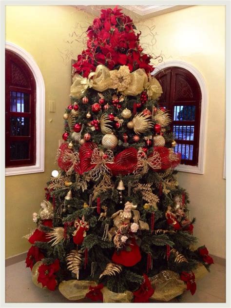 Lazos rojos pelo navidad estambre rojos navidad accsesorios de navidad para arbol de navidad cintas doradas para arbol de navidad blanco adornos lazos rojos navidad lazos rojos navidad arbol lazos cuadros rojos navidad adornos para el pico del arbol de navidad racimos de uva dorados. arboles-de-navidad-rojo-y-dorado | Christmas Holidays ...