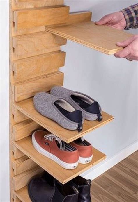 36 Delightful Diy Shoe Rack Design Ideas To Keep Your Shoes Nicely Wall Shoe Rack Closet Shoe