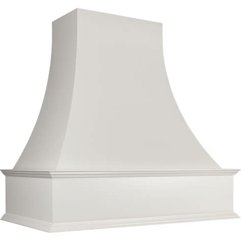 Curved Style Range Hood With Applied Carving Walzcraft