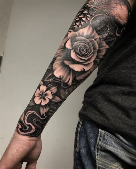 Floral Tattoos Can Also Be Masculine Fellas Don Dont Fellas Floral