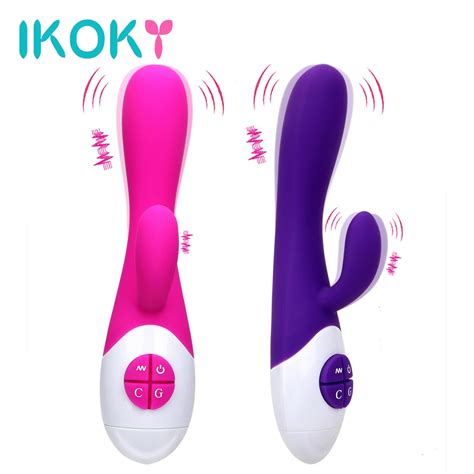 Ikoky Sex Toys For Woman G Spot Vibrator 16 Speed Av Stick Silicone Female Masturbation Dual