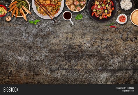 Asian Food Background Image And Photo Free Trial Bigstock