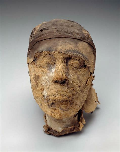 Head Of The Mummy Of Djehutynakht Egypt Middle Kingdom 2010 1961 Bc