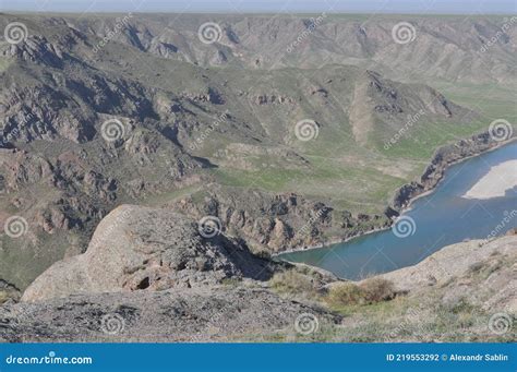 The Ili River In Kazakhstan In Early Spring Stock Photo Image Of