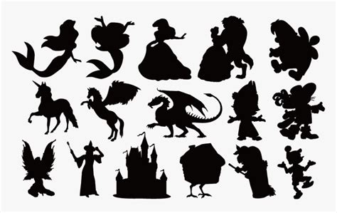 Fairy Tale Silhouette Clip Art Disney Characters Silhouette Png