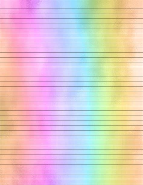 Rainbow Lined Paper 2 Notability Gallery