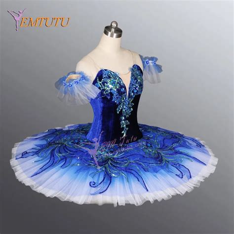 Blue Bird Tutu Professional Ballet Tutus Blue Yagp Pancake Tutu Dress Adult Girls Classical
