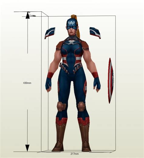 Papercraft Captain America Karyakarsa