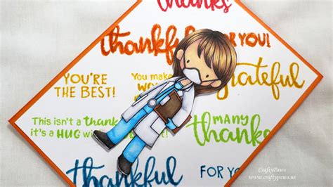Everyday Heroine Doctor Thank You Card | CraftyPaws