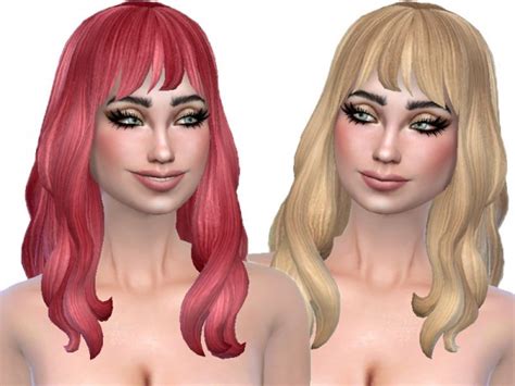 Sims 4 Hairs The Sims Resource Ombre Hair Recolor By Trudieopp