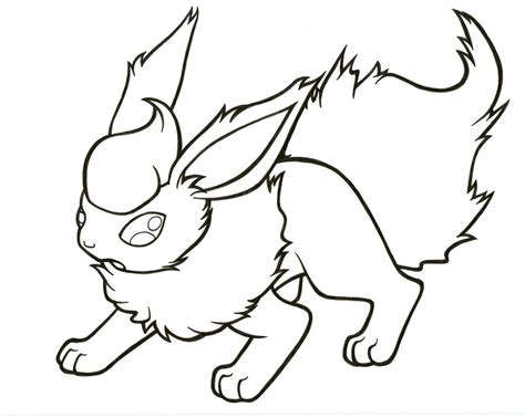 Flareon Coloring Pages Free Download Educative Printable