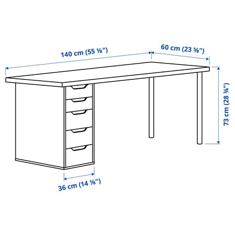 Alexlagkapten Desk Grey Turquoiseblack 140x60 Cm Ikea Eesti