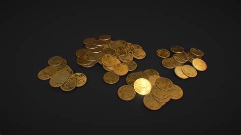 Piles Of Gold Coins Buy Royalty Free 3d Model By Æon Xaeon