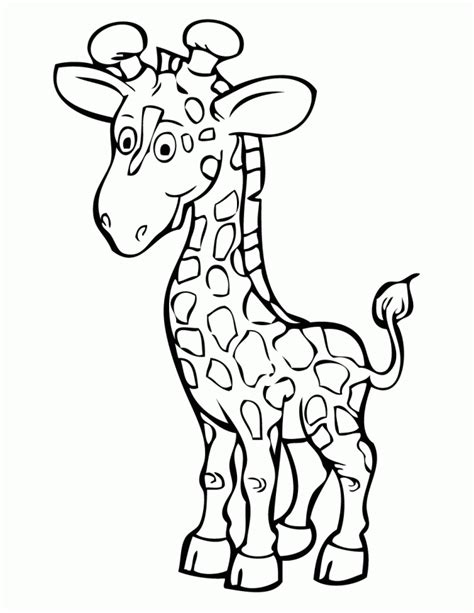 Coloring Pages Of Baby Giraffes At Free