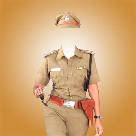 Women Police Suit Photo Montage With Own Photo Or Camera By Kartik Lodaliya