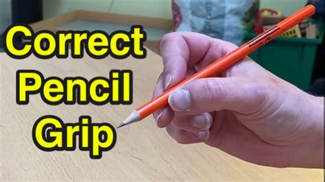How To Properly Hold A Pencil Hand Holding Pencil Correctly