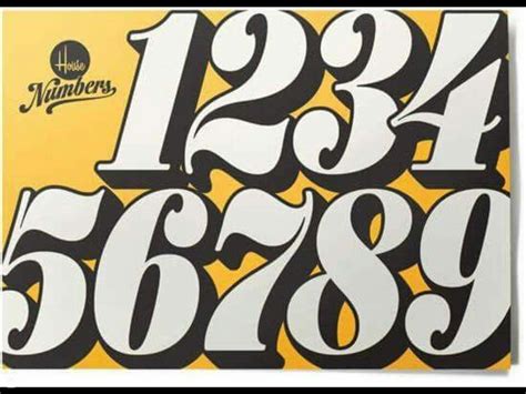 Numbers Lettering Fonts Design Numbers Typography Sign Painting