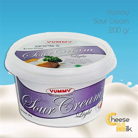Jual Harga Murah Yummy Sour Cream Light 200 Gr Di Lapak Cheese Milk