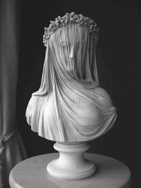 The Veiled Virgin Giovanni Strazza Greek Sculpture Classic Sculpture Marble Sculpture