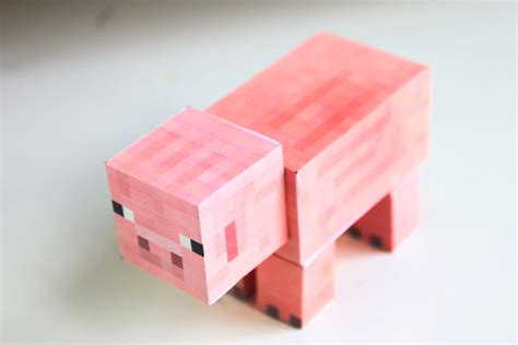 Yo Paper Pig Minecraft Toys Pig Usb Flash Drive Origami Valentines