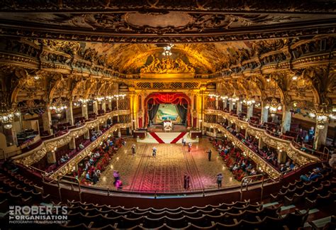 Dating back to 1894, the ballroom has an opulent interior featuring a fancy tearoom and a polished dance floor. Blackpool Tower Ballroom | David Roberts Photography Blog