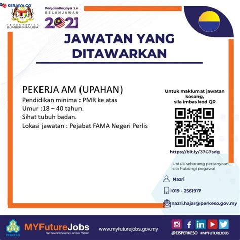 Pentadbiran setiausaha kerajaan negeri perlis lokasi kekosongan: Iklan Jawatan Kosong FAMA Negeri Perlis • Kerja Kosong ...