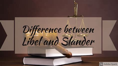 Difference Between Libel And Slander Defamation Law Of Torts Easy