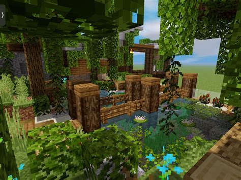 Garden Arch Zoo Minecraft Outdoor Structures Plants Ideas Plant