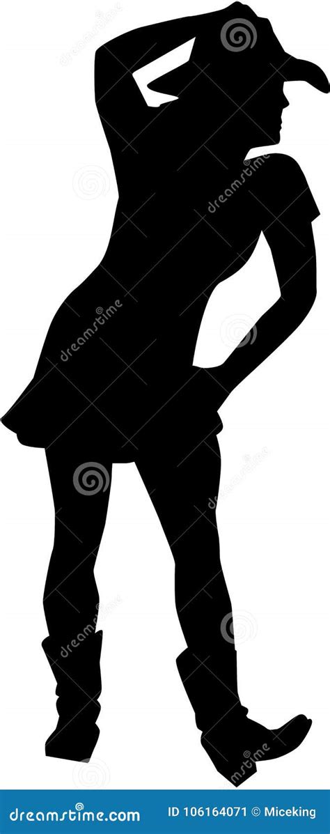 Line Dance Woman Stock Vector Illustration Of Pictogram 106164071