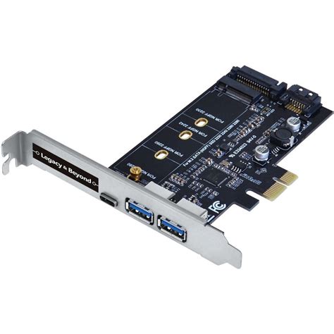 Usb 30 Type C And Type A 3 Port Pcie Card With M2 Sata Ssd Adapter