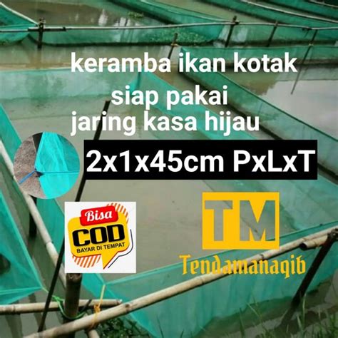 Jual Hapa Keramba Apung 2x1x50 Jaring Ikan Kasa Hijau Di Lapak