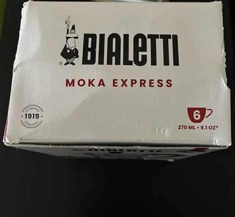 NEW BIALETTI MOKA Express 6 Cup Stovetop Espresso Coffee Maker Pot
