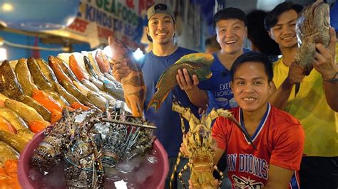 Freshest Seafood Feast Insane Seafood Meal At Dampa Market Manila