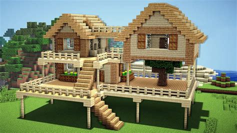 Maybe you would like to learn more about one of these? Minecraft Survival House Tutorial Build - House Plans ...