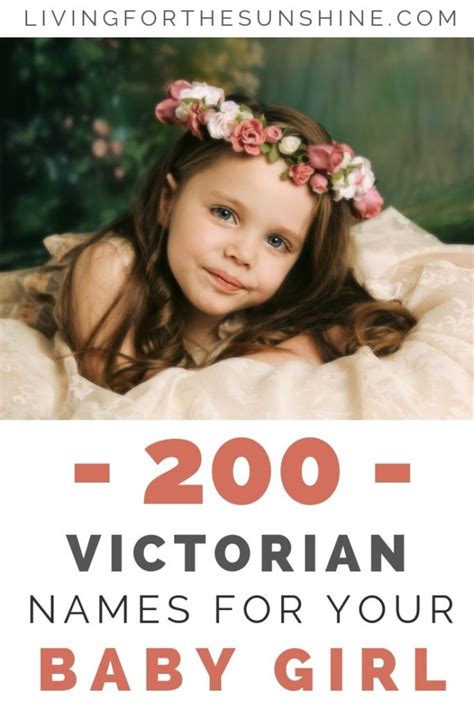 pretty victorian girl names living for the sunshine