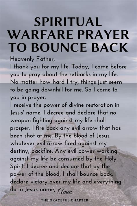 Spiritual Warfare Prayer To Bounce Back Prayer For Guidance Prayer For