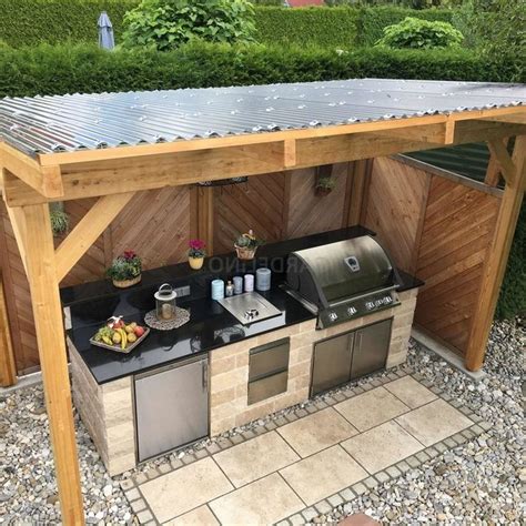 PRETTY OUTDOOR KITCHEN IDEAS THATLL SURPRISE YOUR GUESTS Outdoor Bbq Kitchen Outdoor