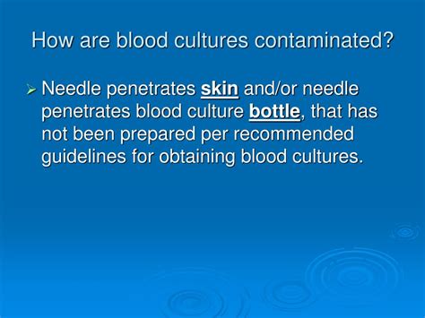 Ppt Emergency Department Blood Culture Contamination Powerpoint