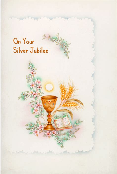 Silver Jubilee Religious Cards Sj24 Pack Of 12 2 Designs
