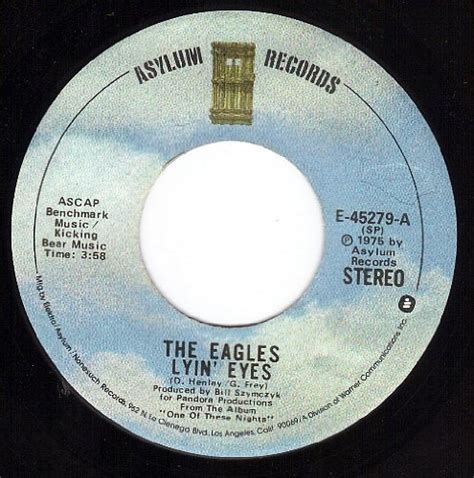 The Eagles Lyin Eyestoo Many Hands Vg 45 Rpm Music