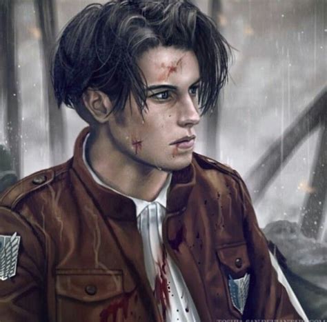 Eren on the other hand, desires to destroy all life outside of paradis island and is even aware that most of the people who will die are completely innocent, and yet, goes through with his monstrous plans godzilla threshold: Levi Ackerman In real life | Cartoni animati, Anime, Levi
